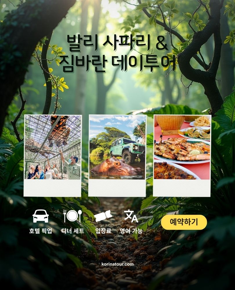 발리 사파리 + 짐바란 데이투어